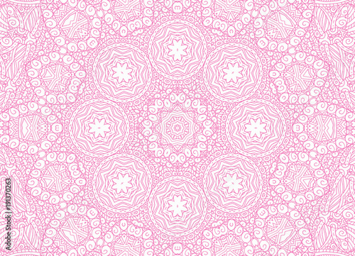 Abstract concentric outline pink pattern