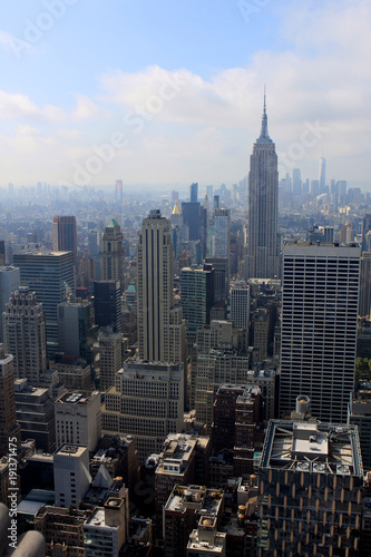 View of New York from the Top of the Rock building  USA