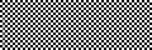 horizontal black and white checked sport or racing flag for background and desig Fototapete