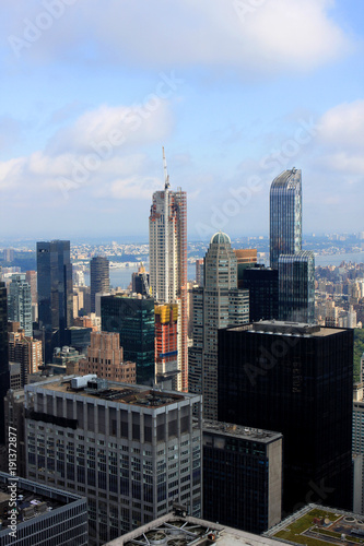 View of New York from the Top of the Rock building, USA