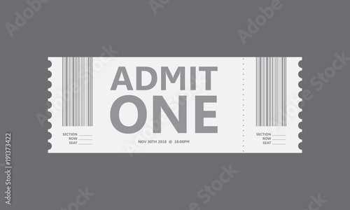 special movie ticket, vector design, eps10