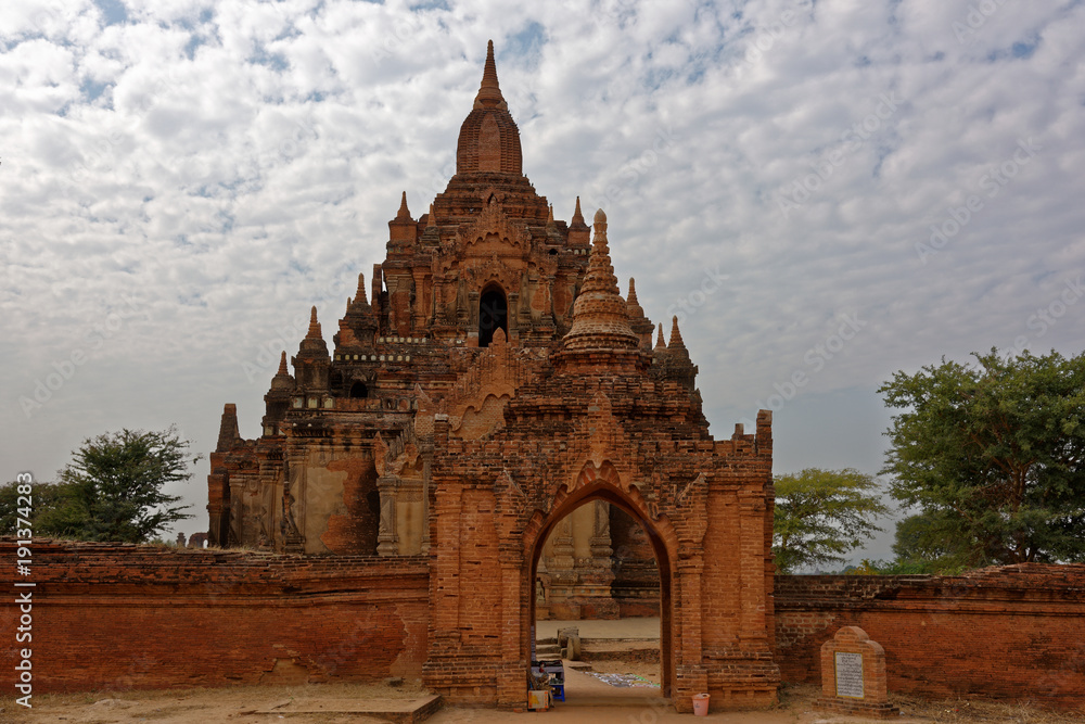 Fototapeta premium Tempelruine der Bagan-Ebene