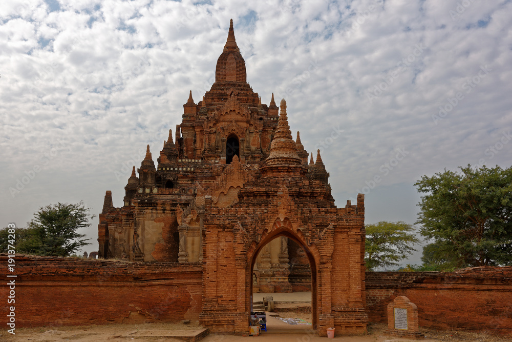 Tempelruine der Bagan-Ebene