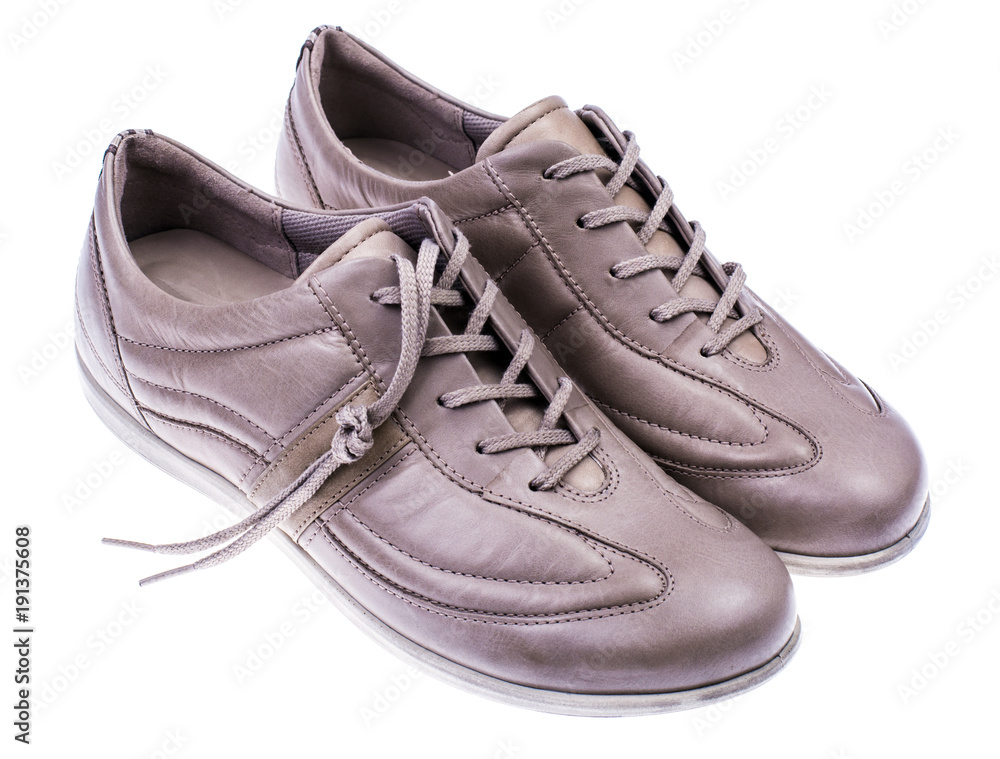 Light Sporty Leather Women's Shoes