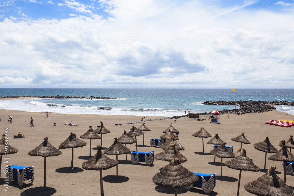 Beach in Las Americas, Tenerife, Canary Islands, Spain