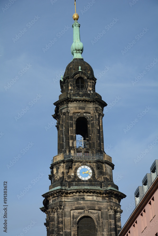 Turm der Dresdner Kreuzkirche
