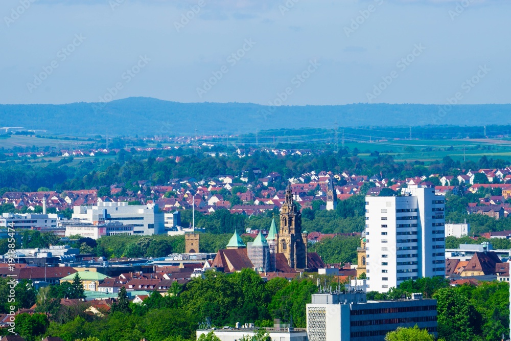 Obraz premium Heilbronn von oben