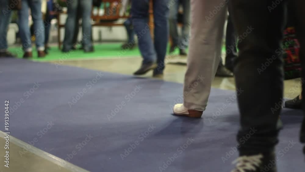 People walk indoors People walk indoors