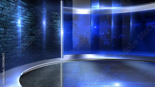 Video wall blue