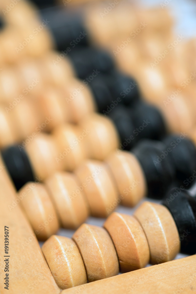 old wooden abacus 