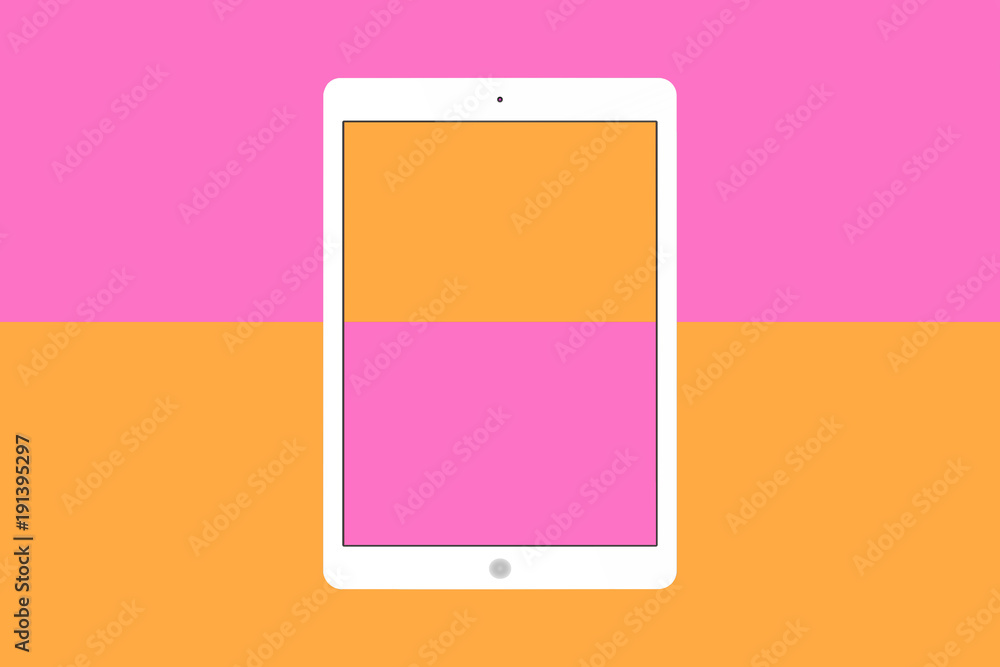 Image of a tablet with a nice background Image of a tablet with a nice background