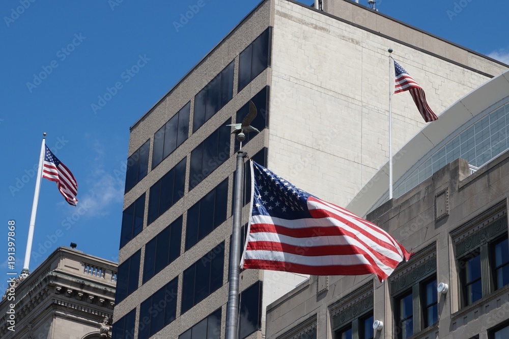 American Flags Boston