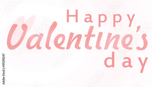 Happy Valentines day card. vector illustration