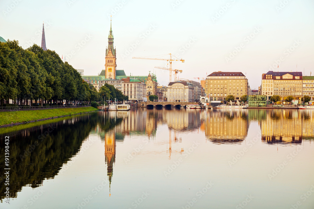 Cityscape of Hamburg, Germany