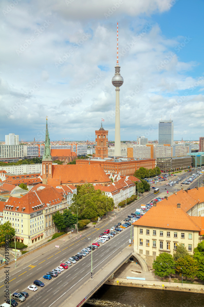 Aerial overview of Berlin