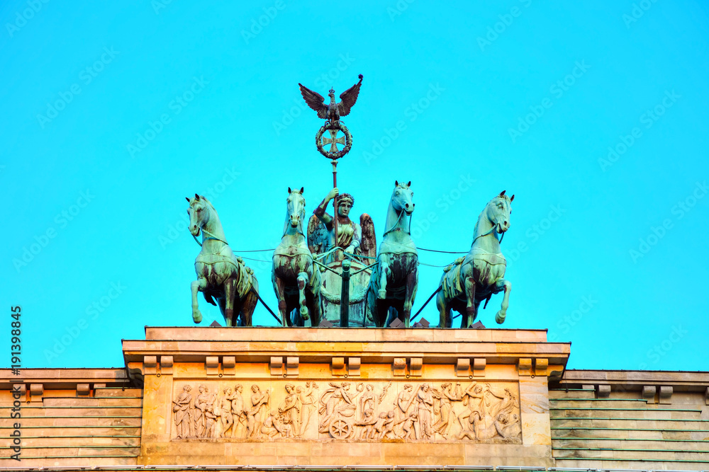 Quadriga on top of the Brandenburger tor
