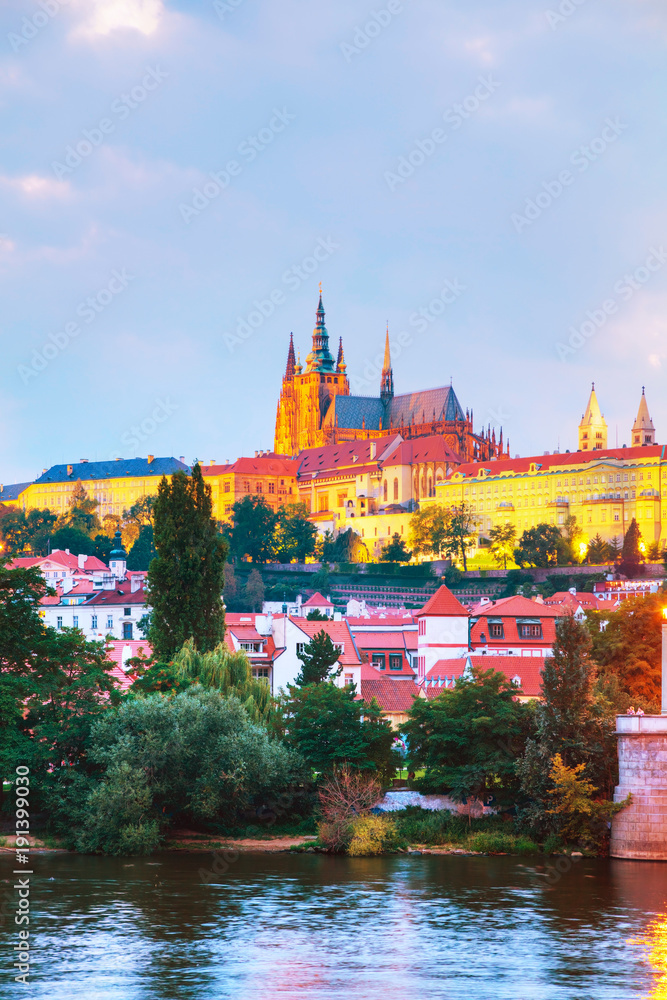 Overview of Prague, Czech Republic