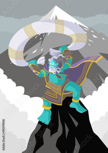 shinto japanese mythology fujin god of wind