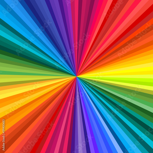 Abstract rainbow swirl