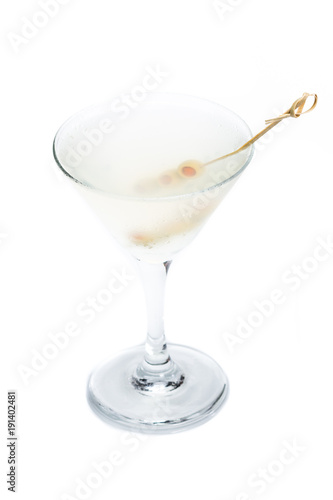 Classic martini with olives
