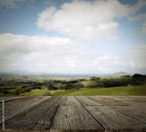 Table top and landscape
