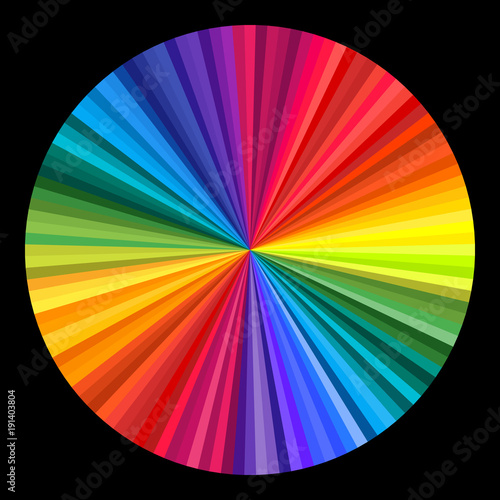 Abstract rainbow swirl