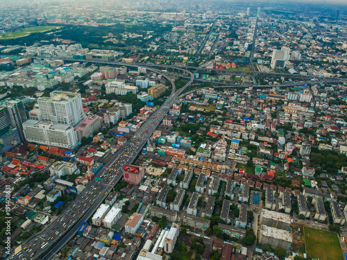 Cityscape of Bangkok skyscraper