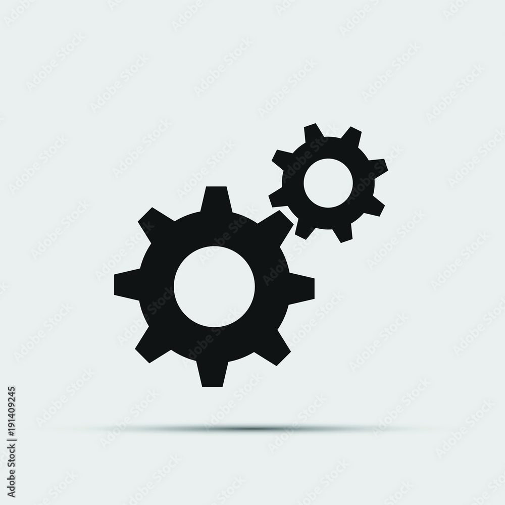 gear set icons on the background.Vector illustrations gear set icons on the background.Vector illustrations