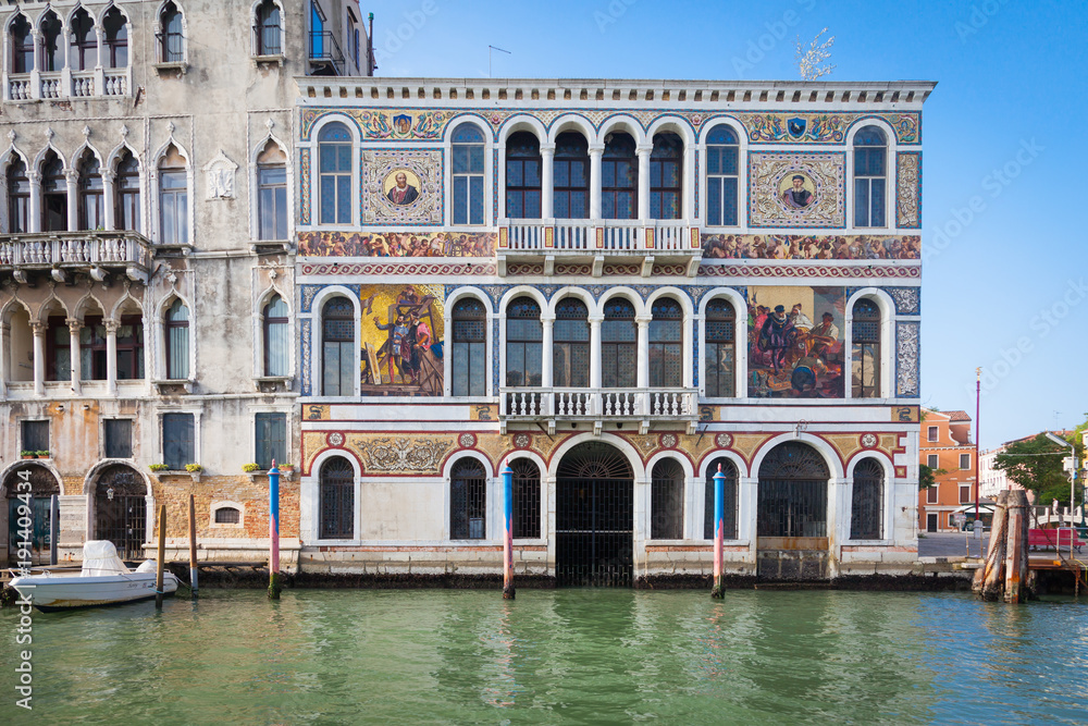 300 years old venetian palace facade from Canal Grande
