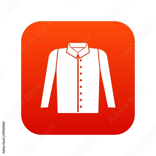 Shirt icon digital red