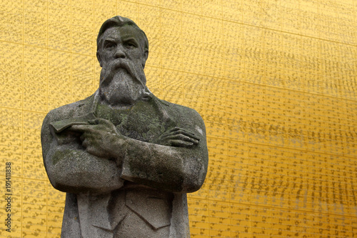 Communist Friedrich Engels statue in Manchester
