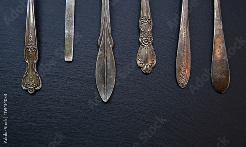 Tableau sur toile Tarnished silver spoons