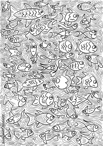 Fishes art design © Sergio J Lievano