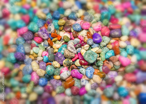 Colorful small stones, background