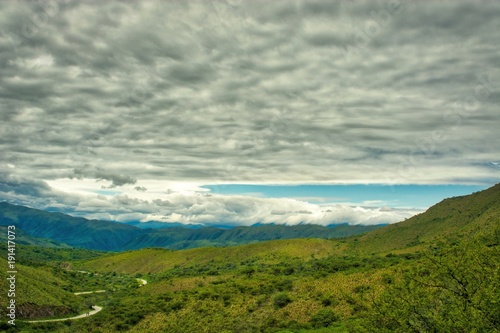 the clouds go down in the valley