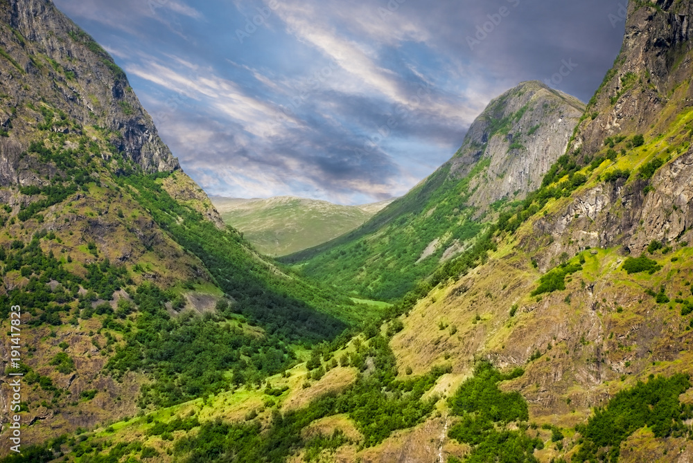 Valley And Mountain, Norway