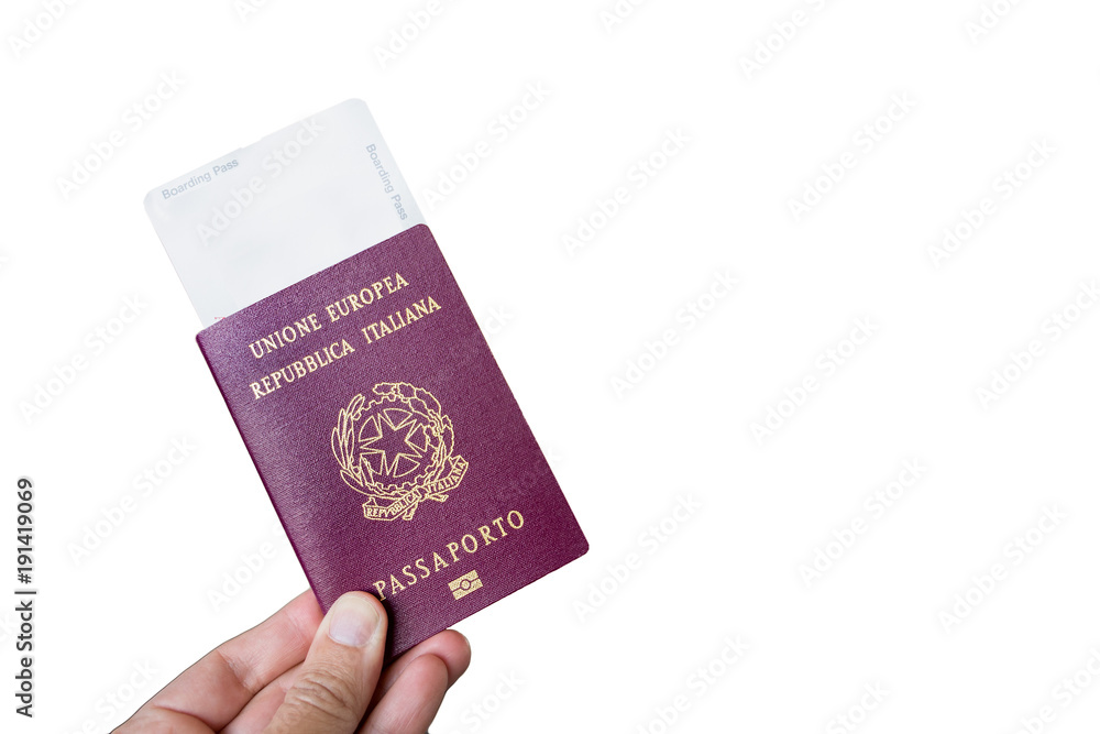European passport and boarding pass European passport and boarding pass