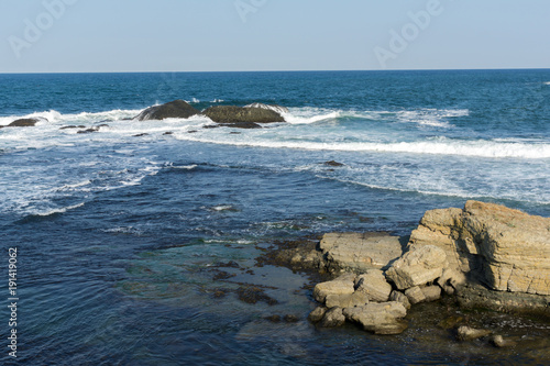 Seascape with Bird island near town of Tsarevo, Burgas Region, Bulgaria photo