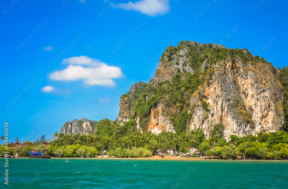 Impressive coastline of Thailand