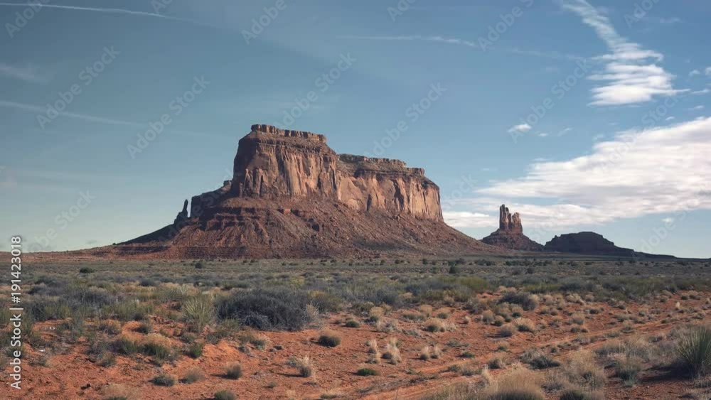 morning view of eagle mesa at monument valley in utah, usa morning view of eagle mesa at monument valley in utah, usa