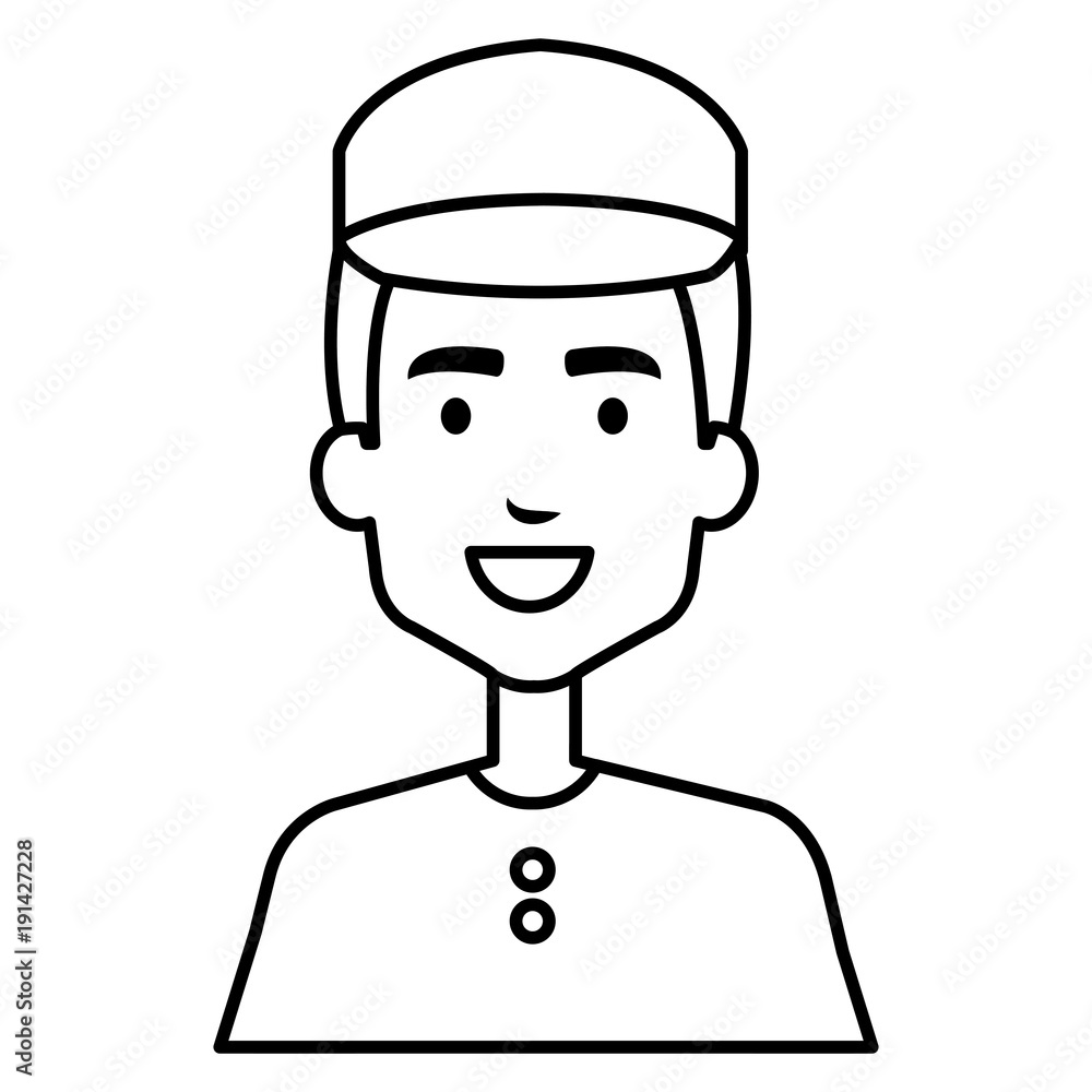 delivery worker avatar character vector illustration design delivery worker avatar character vector illustration design