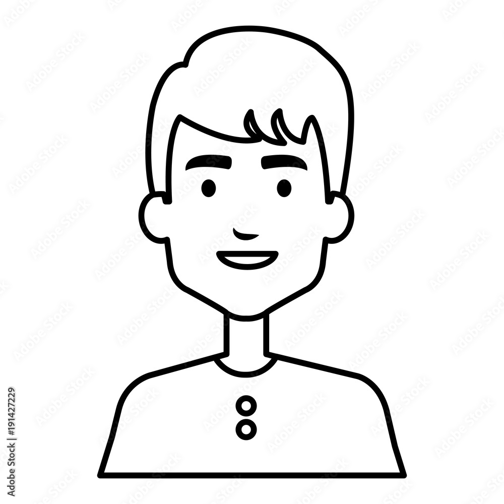 young man avatar character vector illustration design young man avatar character vector illustration design