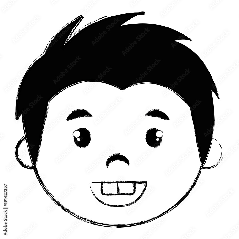young man head avatar character vector illustration design young man head avatar character vector illustration design