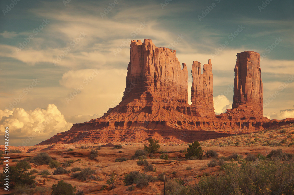 Monument Valley rocks closeup