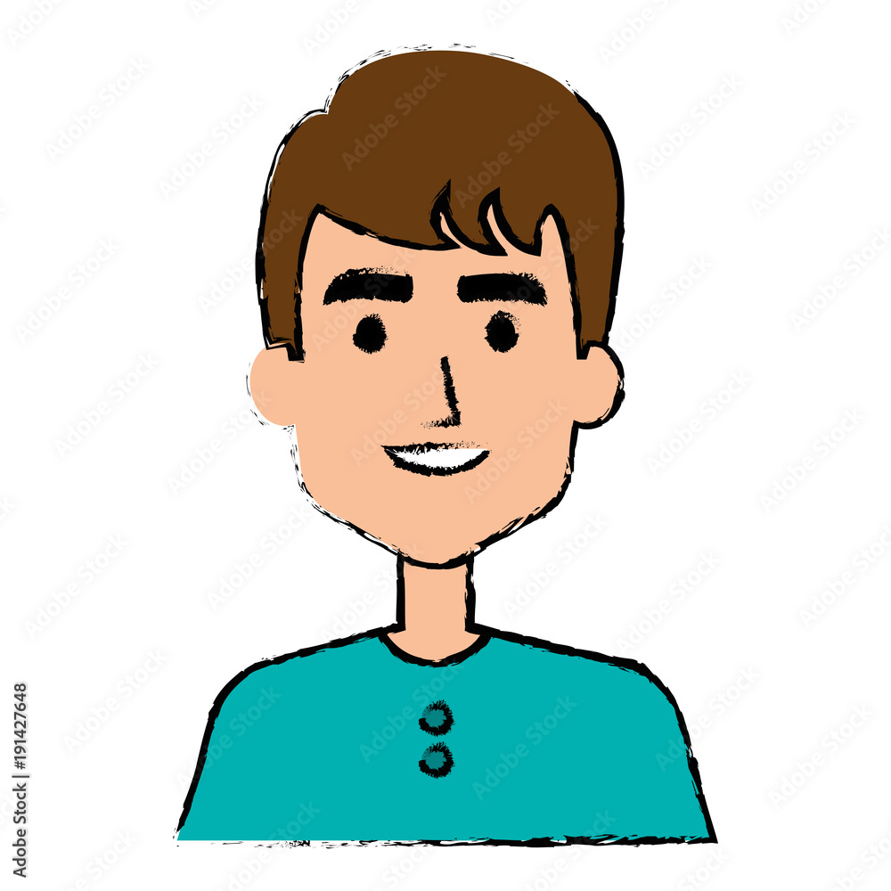 young man avatar character vector illustration design young man avatar character vector illustration design