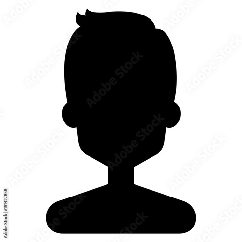 young man avatar character vector illustration design