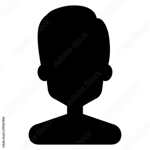 young man avatar character vector illustration design
