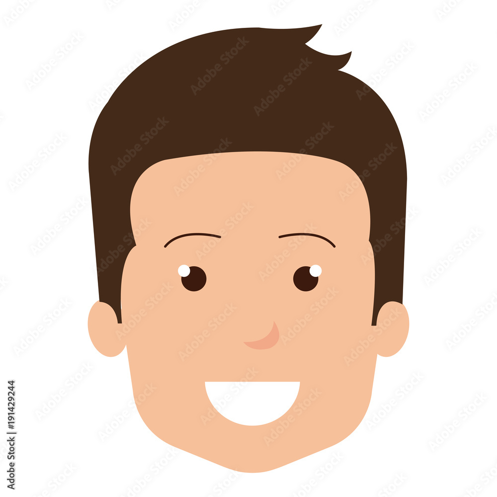 young man head avatar character vector illustration design young man head avatar character vector illustration design
