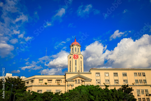 Canvas Print Clock tower belonging to the Manila city hall