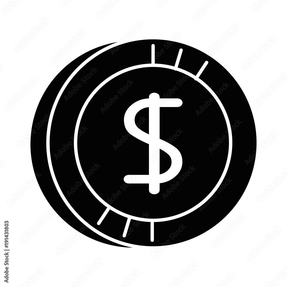 coin money isolated icon vector illustration design coin money isolated icon vector illustration design